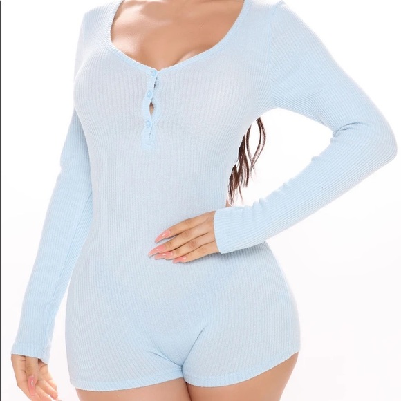 Your One And Only Sleep Romper - Blue💙 - Picture 2 of 3
